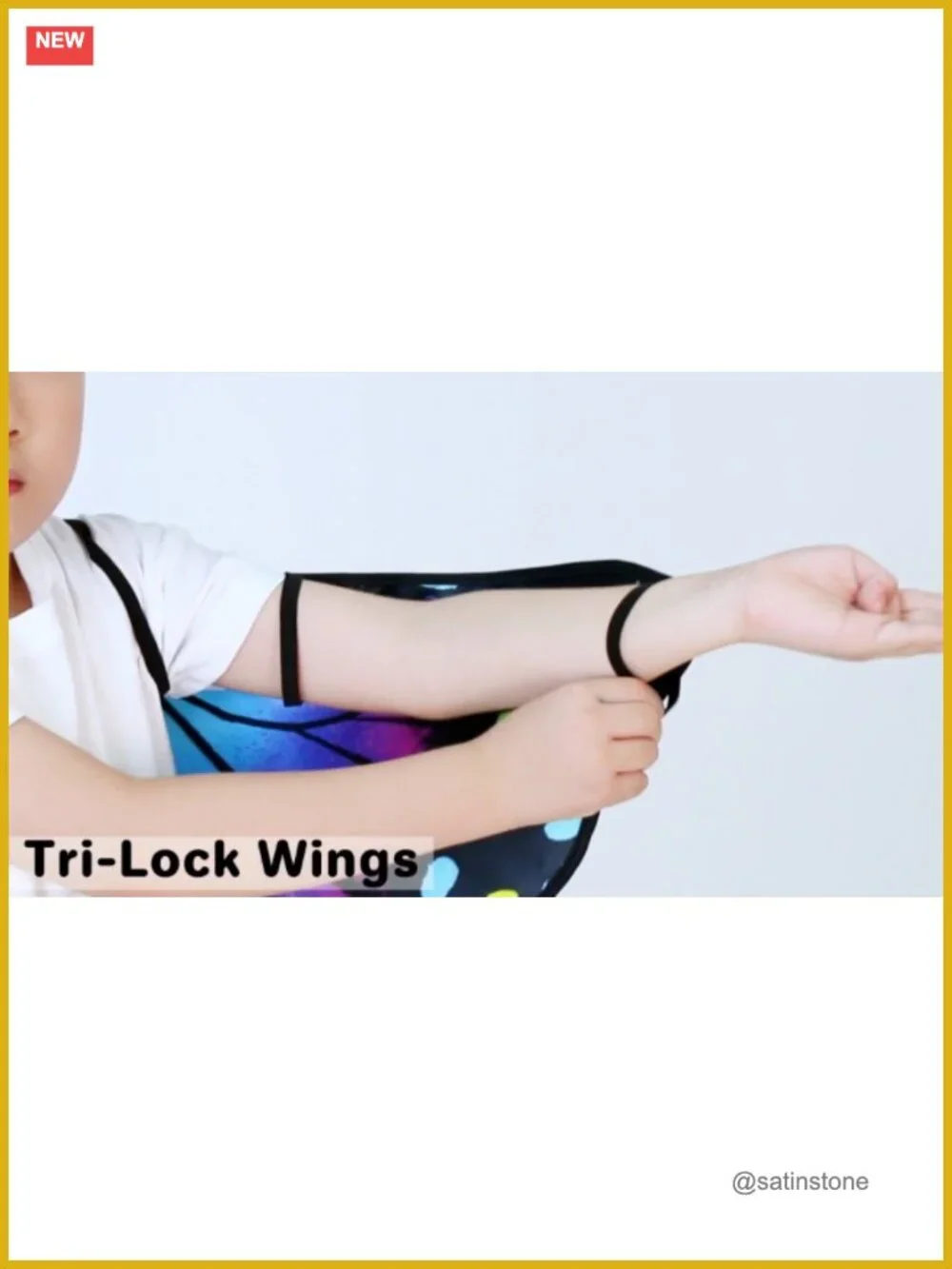 Toddler Butterfly Wings Costume Dress-Up for Girls Boys Halloween
